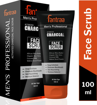 Fantraa Activated Charcoal Face  Scrub(100 ml)