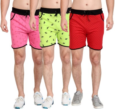 3SIX5 Printed Men Multicolor Sports Shorts