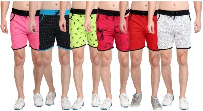 DIAZ Printed Men Multicolor Sports Shorts