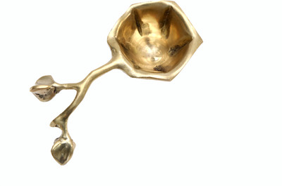 B H A R A T H A A T Brass Divi/Diya Small Size (2.8 x 1.5 x 1 inches) Brass Table Diya(Height: 1 inch)