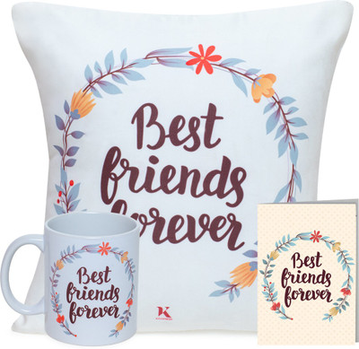 66% OFF on Kaameri Bazaar Mug, Cushion, Greeting Card Gift Set on