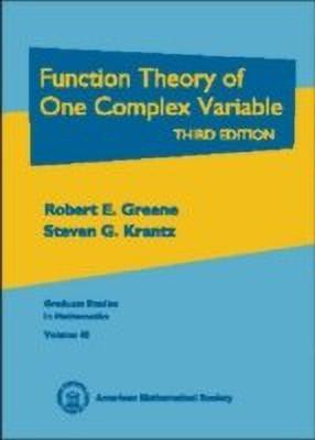 Function Theory of One Complex Variable(English, Hardcover, Greene Robert E.)