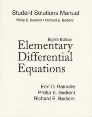Student Solutions Manual for Elementary Differential Equations(English, Paperback, Bedient Philip)