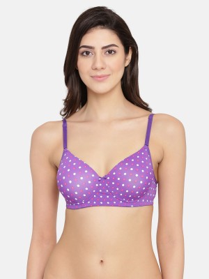 Clovia Women T-Shirt Lightly Padded Bra(Purple)