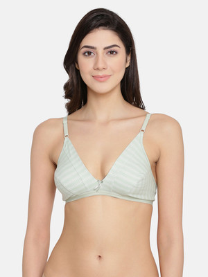 Clovia Women Full Coverage Non Padded Bra(Green)