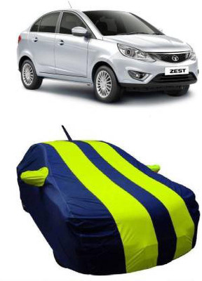 online Retail Car Cover For Tata Zest (With Mirror Pockets)(Green)