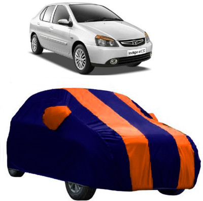 AutoRock Car Cover For Tata Indigo eCS (With Mirror Pockets)(Orange)