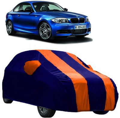 AutoCover Car Cover For BMW 1 Series (With Mirror Pockets)(Orange, Blue)