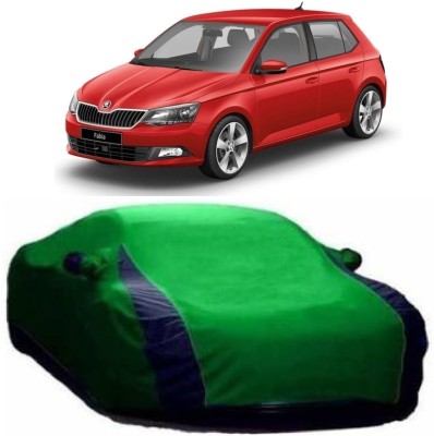 Genipap Car Cover For Skoda Fabia (With Mirror Pockets)(Green)