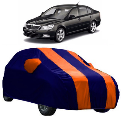 AutoKick Car Cover For Skoda Laura (With Mirror Pockets)(Orange)