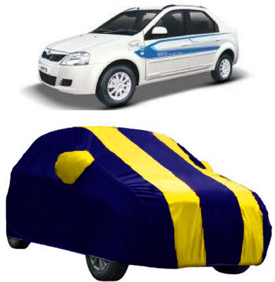 AutoKick Car Cover For Mahindra e-Verito (With Mirror Pockets)(Yellow)