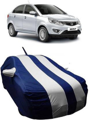 online Retail Car Cover For Tata Zest (With Mirror Pockets)(White)