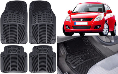Auto Kite Rubber, PVC Standard Mat For  Maruti Suzuki Swift(Black)