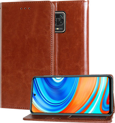 Unistuff Back Cover for Poco M2 Pro, Mi Redmi Note 9 Pro, Mi Redmi Note 9 Pro Max(Brown, Dual Protection, Pack of: 1)