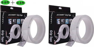 Xeekart Double Sided Nano Tape NO Traceless Grip Tape (Automatic)(Set of 2, TRANSPARENT)