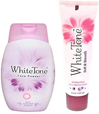 White Tone 50 gram powder 25 gram cream pack of 2(2 Items in the set)