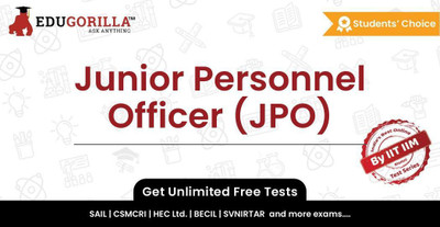 EduGorilla Junior Personnel Officer (JPO)(Online Test Series)