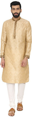 MANYAVAR Men Kurta and Churidar Set MANYAVAR Men Kurta and Churidar Set