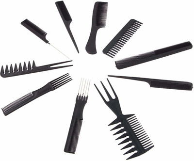 AARADHYAM Professional Multipurpose 10 pcs Hair Comb Set
