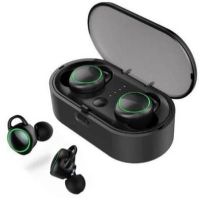 GUGGU DPP_423G_ TWS-2 Bluetooth Headset for all Smart phones Bluetooth without Mic(Black, True Wireless)