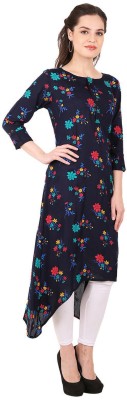 DHAGA SUI Women Printed Trail Cut Kurta(Multicolor)