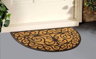 SWHF Coir, Rubber Door Mat(Black, Medium)