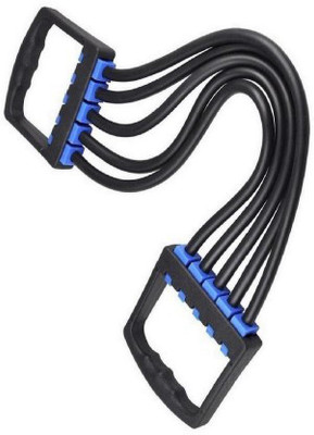 FOX Unisex resistance exercise toning latex tube RT54 chest expander(1 pcs) Resistance Tube(Black)