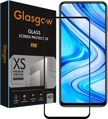 Glasgow Edge To Edge Tempered Glass for Mi Redmi Note 9 Pro Max(Pack of 1)