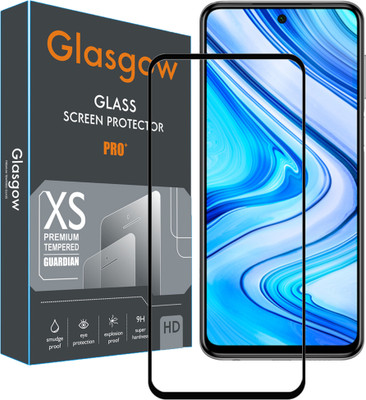 Glasgow Edge To Edge Tempered Glass for Mi Redmi Note 9 Pro Max(Pack of 1)