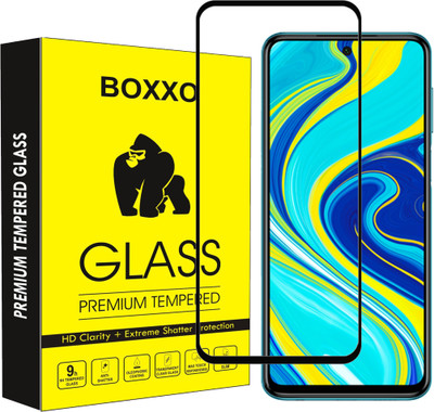 Boxxo Edge To Edge Tempered Glass for Mi Redmi Note 9 Pro(Pack of 1)