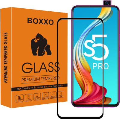 Boxxo Edge To Edge Tempered Glass for Infinix S5 Pro(Pack of 1)