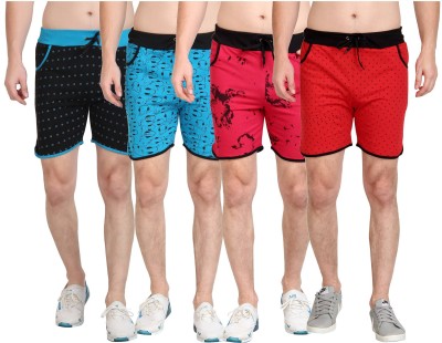 3SIX5 Printed Men Multicolor Sports Shorts