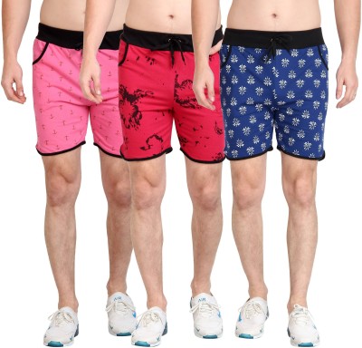 3SIX5 Printed Men Multicolor Sports Shorts