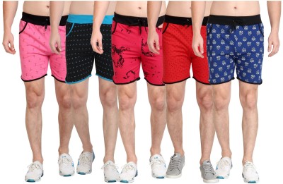 DIAZ Printed Men Multicolor Sports Shorts