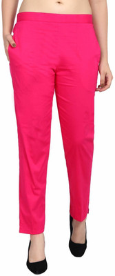 FC First Choice Regular Fit Women Pink Trousers