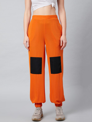 ATHENA Regular Fit Women Orange Trousers