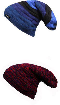 Knotyy Beanie Cap(Pack of 2)