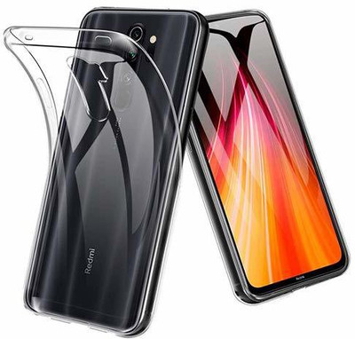Vojica Back Cover for Mi Redmi Note 8 Pro(Transparent, Grip Case, Silicon, Pack of: 1)