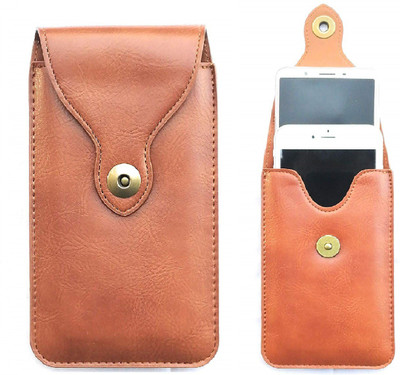 HITFIT Pouch for Oppo F5 Youth(Brown, Dual Protection, Pack of: 1)