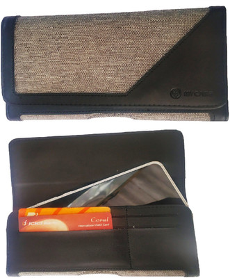 realtech Pouch for Realme Narzo 20A(Black, Holster, Pack of: 1)