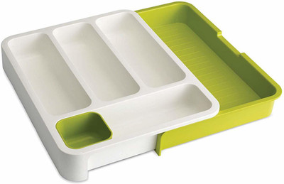 SOCHEP Empty Cutlery Holder Case(green  Holds 25 Pieces)