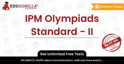 EduGorilla IPM Olympiads Standard - II(Online Test Series)