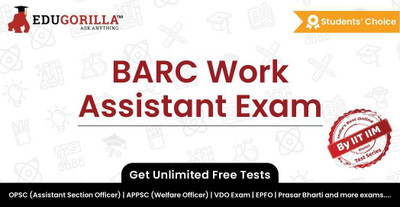 EduGorilla BARC Work Assistant Exam(Online Test Series)