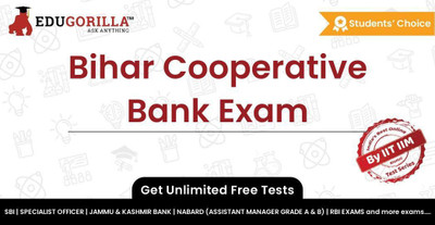 EduGorilla Bihar Cooperative Bank Exam(Online Test Series)