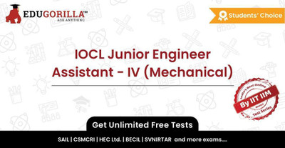 EduGorilla IOCL Junior Engineer Assistant - IV (Mechanical)(Online Test Series)
