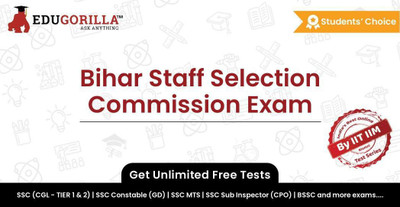 EduGorilla Bihar Staff Selection Commission Exam(Online Test Series)