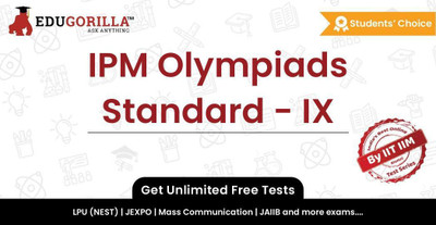 EduGorilla IPM Olympiads Standard - IX(Online Test Series)