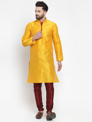 SAIFOO Men Kurta Pyjama Set