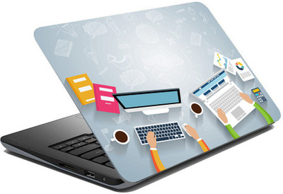 wallpics lap5051 Vinyl Laptop Skin Compatible for 15.6 inch(Theme: Superheroes)