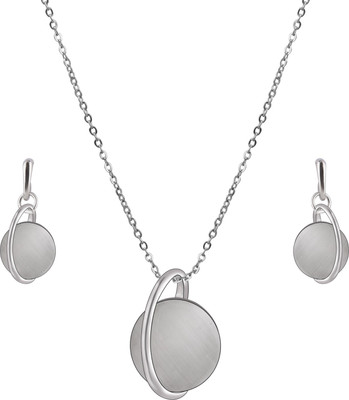 NM CREATION Alloy Silver Jewellery Set(Pack of 1)